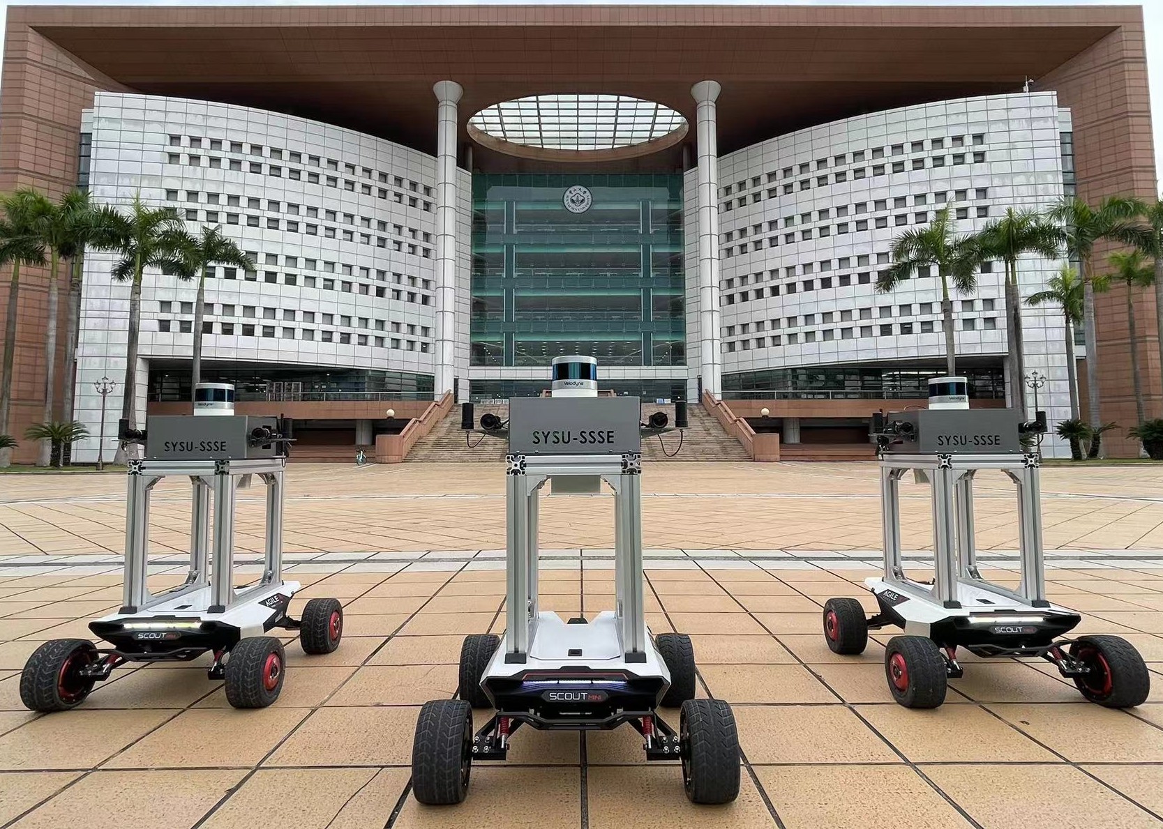 a trio of UGVs