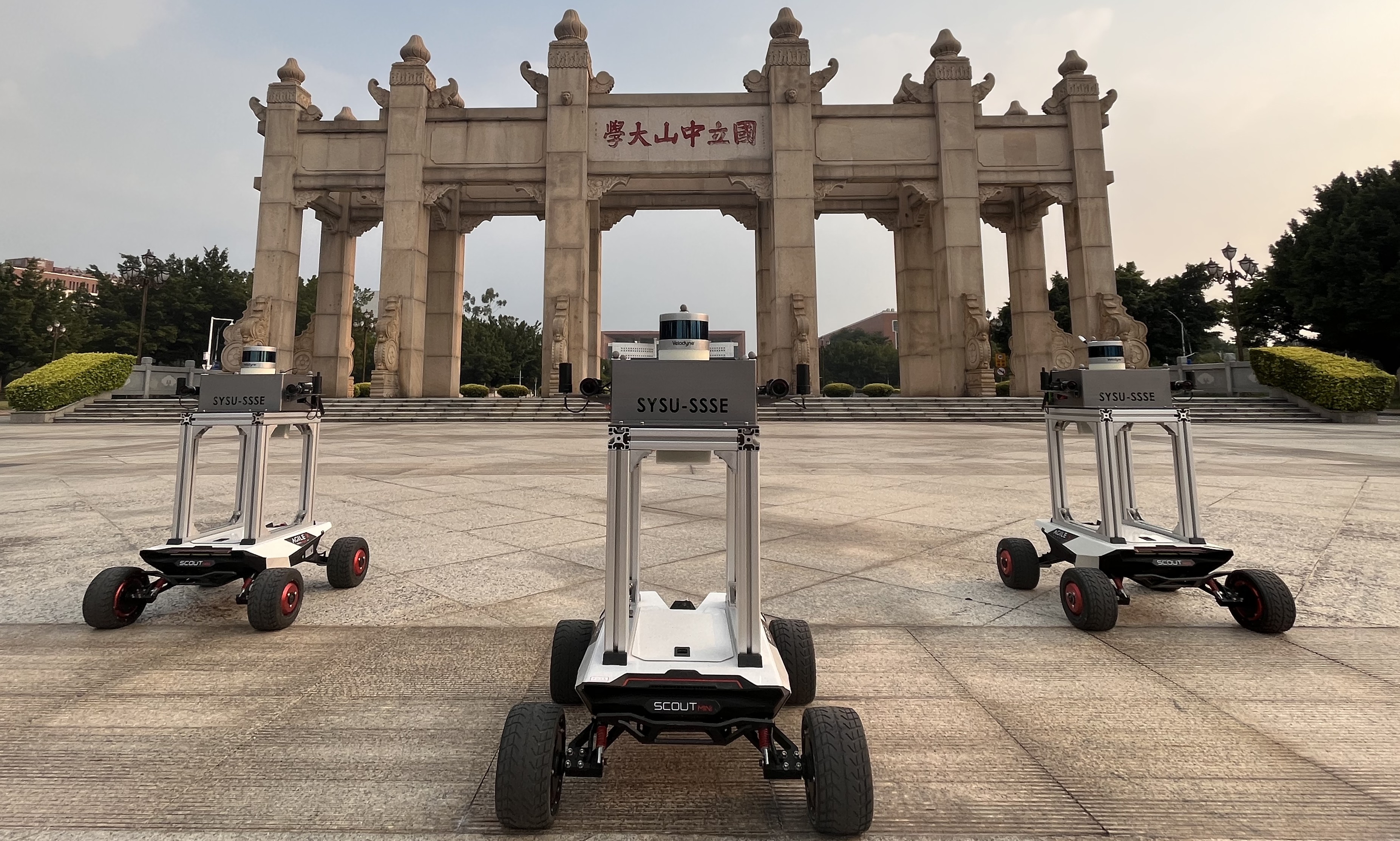 a trio of UGVs